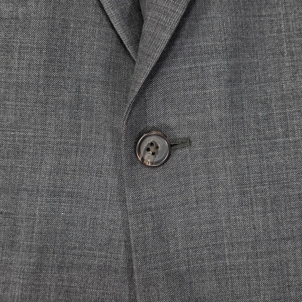 Lauren Ralph Lauren Men's Sport Coat‎ Blazer Two Button Gray Sharkskin Wool 40S
